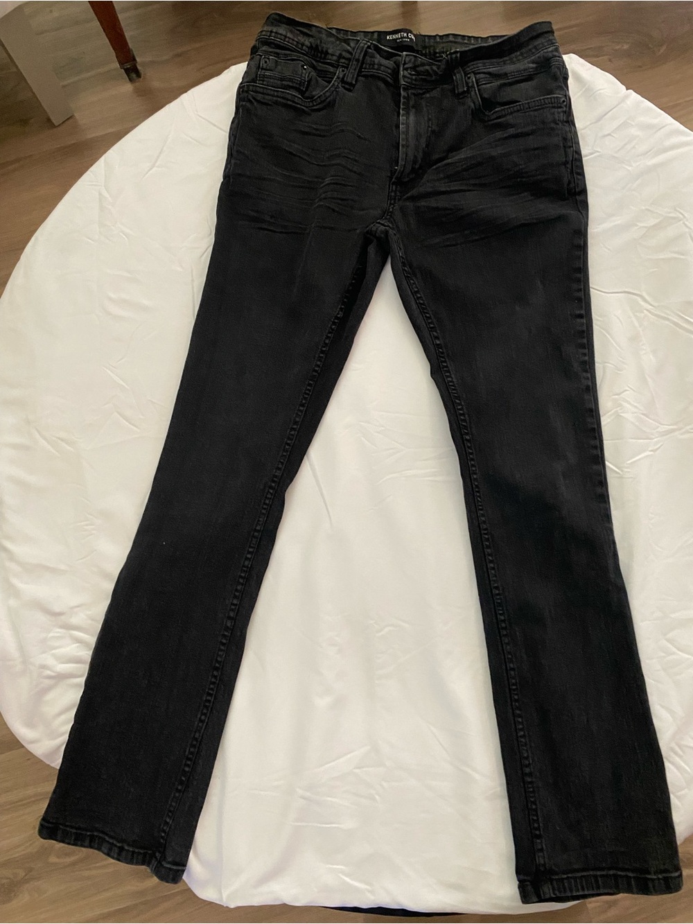 Kenneth Cole New York Men's Black Slim Fit Jeans
